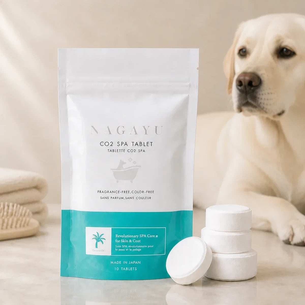 CO2 Tablet For Canine Skincare | Coconut Oil | 10 Pack